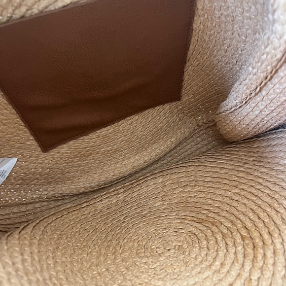 Time & Tru Circle Straw Handbag 15.5" - Beach Summer - Picture 5 of 10